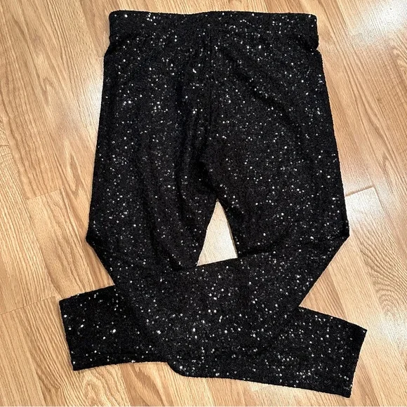 Victoria Secret PINK black sequin leggings - Picture 2 of 5